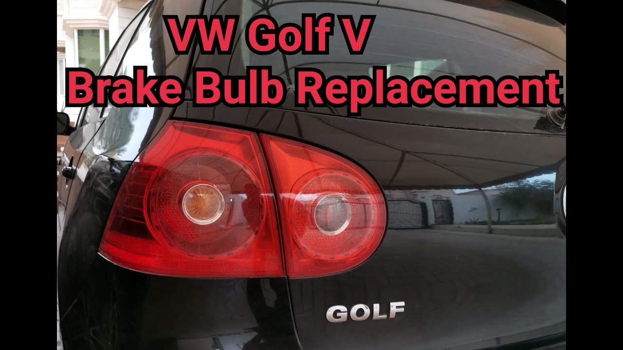 VW Golf V Mk5 Brake Light Bulb Replacement