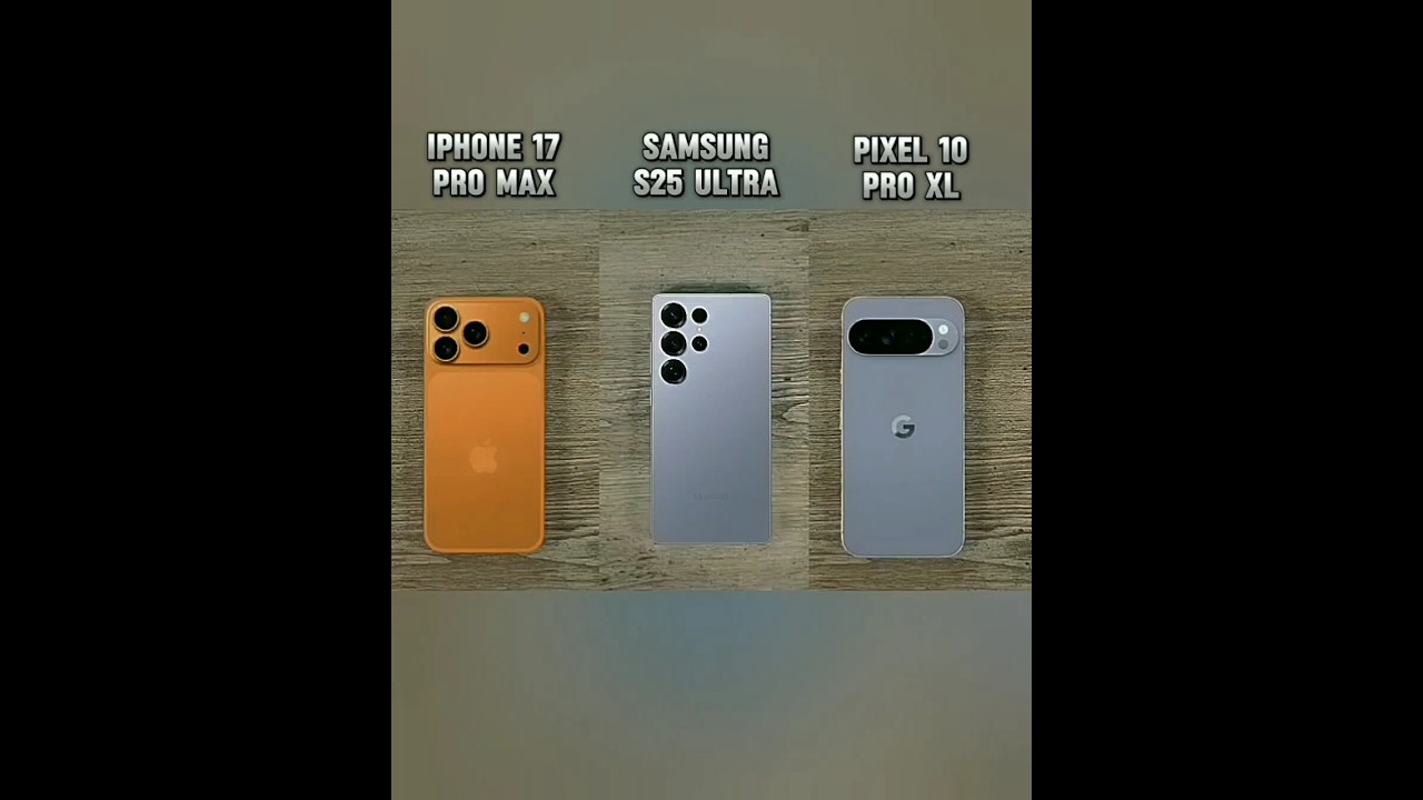 Iphone 17 pro max vs Samsung s25 ultra vs google pixel 10 pro xl battery test 🤯 #iphone17promax
