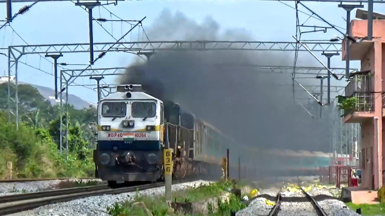 FAKE LAST DIESEL RUN + MORE of Palace Queen HUMSAFAR | EMD | HEAVY SMOKING | Indian Railways