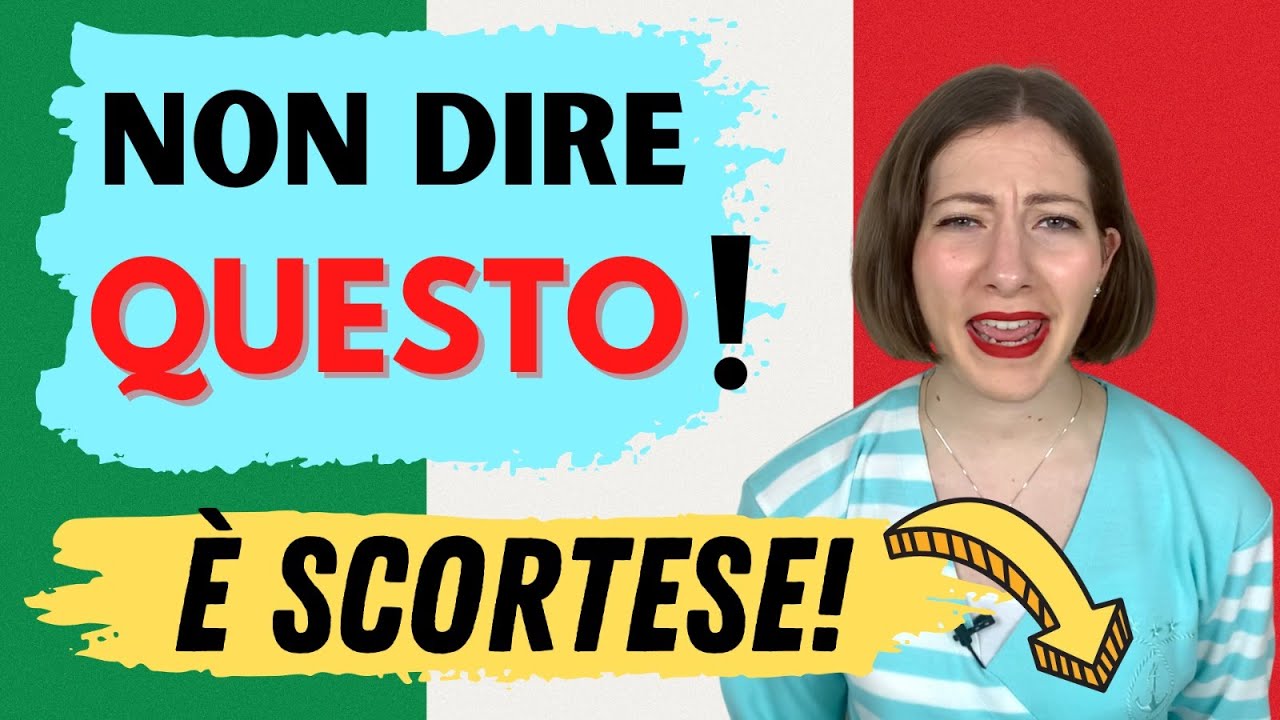 7 Espressioni SCORTESI da EVITARE in italiano per NON offendere: Impara le Alternative Cortesi! 🇮🇹