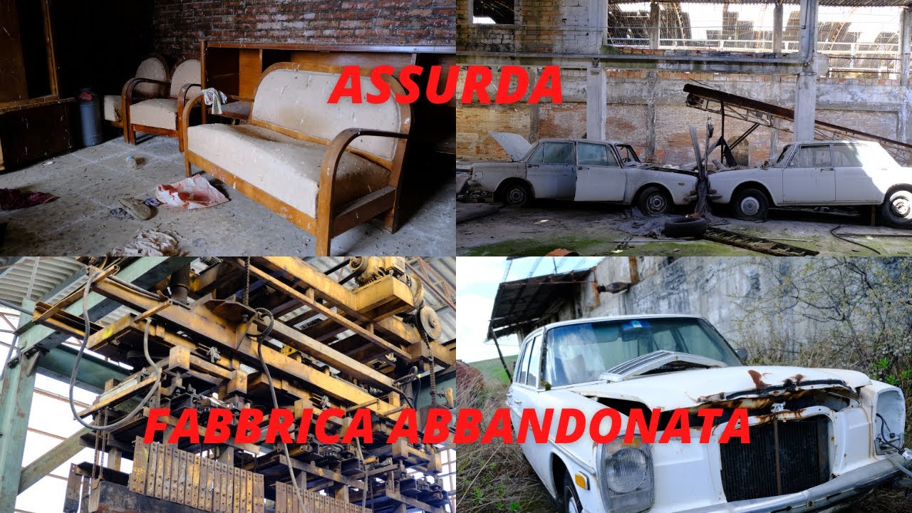 AUTO D'EPOCA IN UNA VECCHIA FABBRICA DI MATTONI ABBANDONATA [URBEX ITALIA]