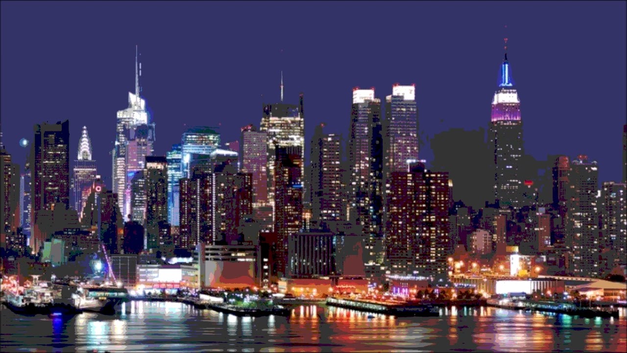 New York at night (Original relaxing piano solo music)