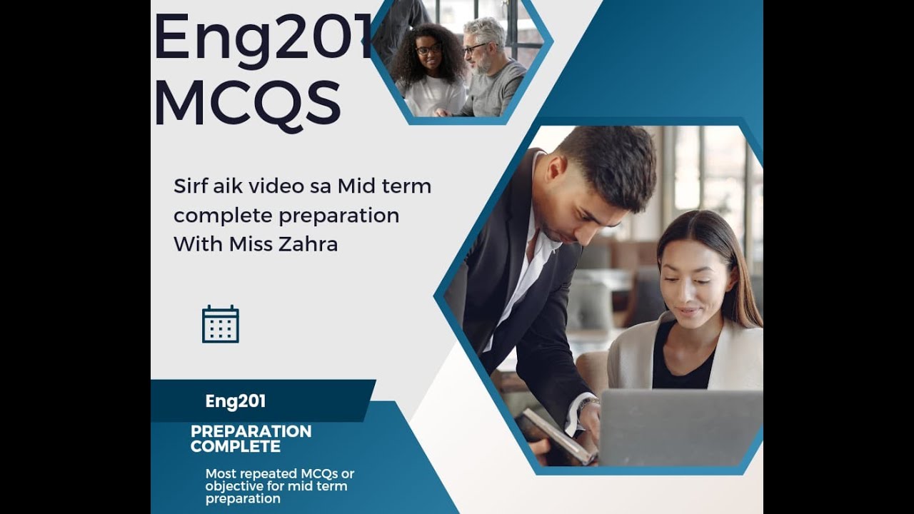 Eng201 Objective past papers mid term preparation  | Eng201 most repeated MCQS for mid term 2023