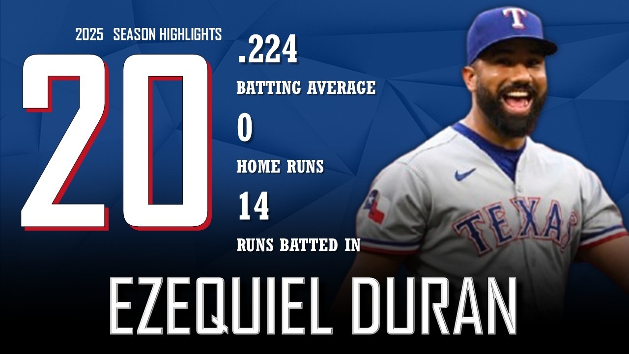 Ezequiel Duran || 2025 Texas Rangers Highlights