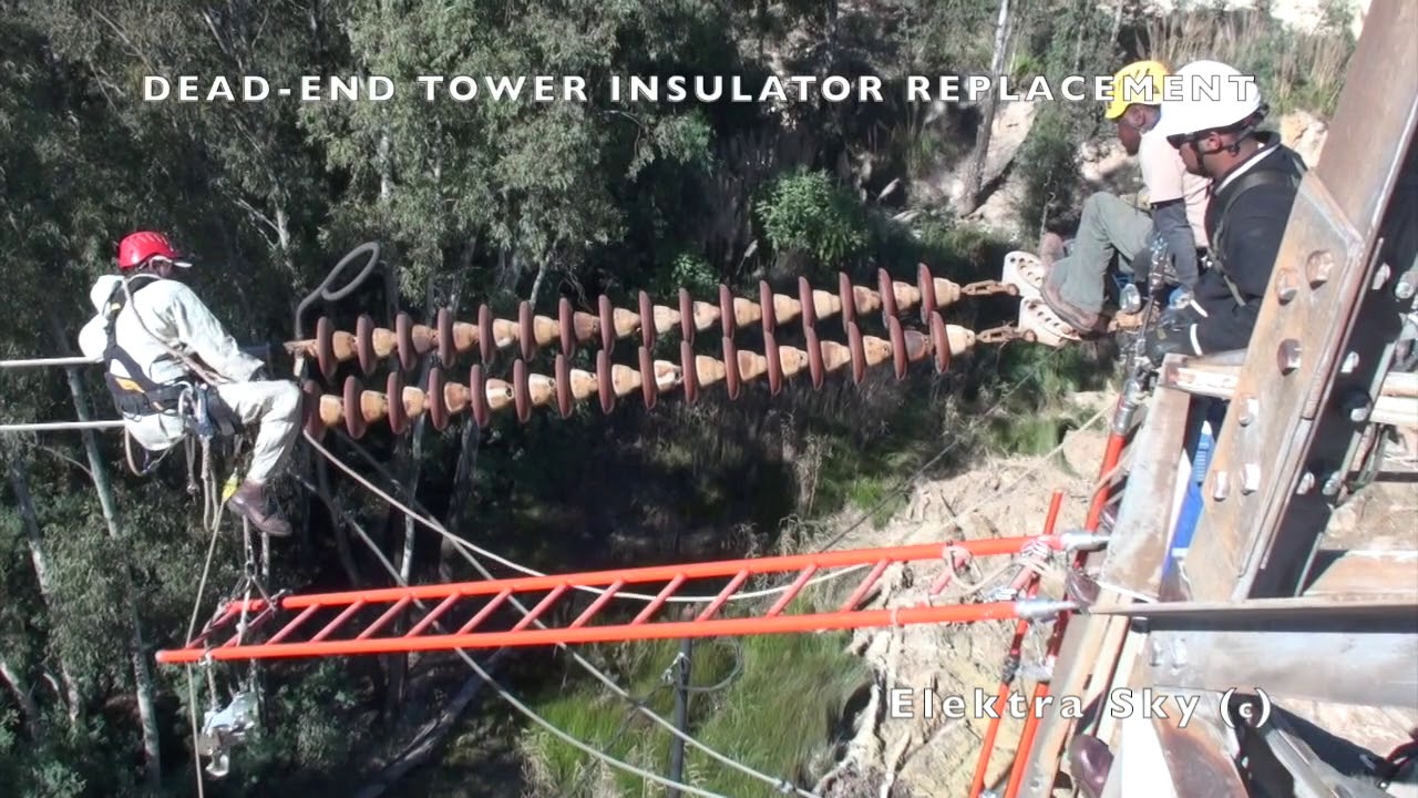 Dead end tower Insulator replacement