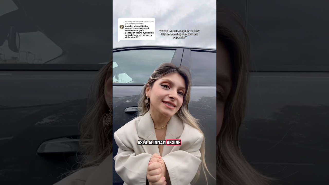 Abla arabayı nasıl kullanıyorsun? 1:10 biri  nasıl araba kullanabilir ￼🤨#vlog #keşfet #fypシ゚viral