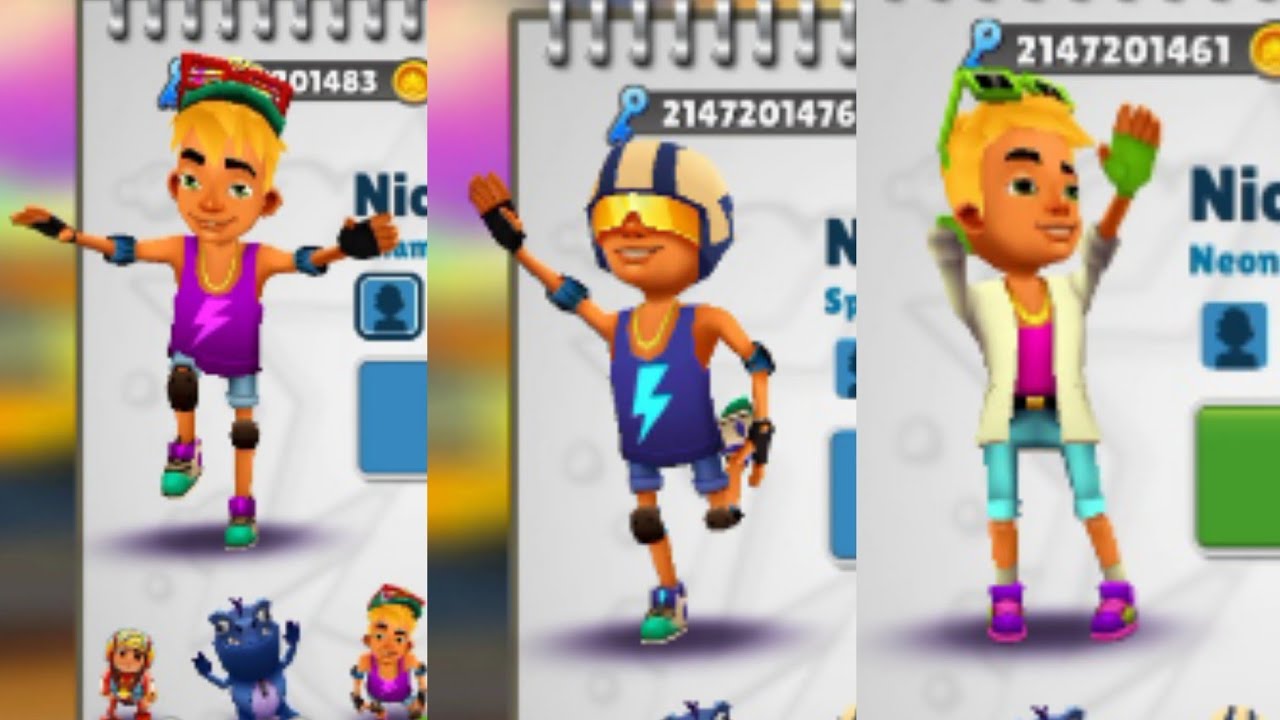 Subway Surfers Miami 2017 - All Outfits Nick - Full Screen Gameplay HD Walkthrough 