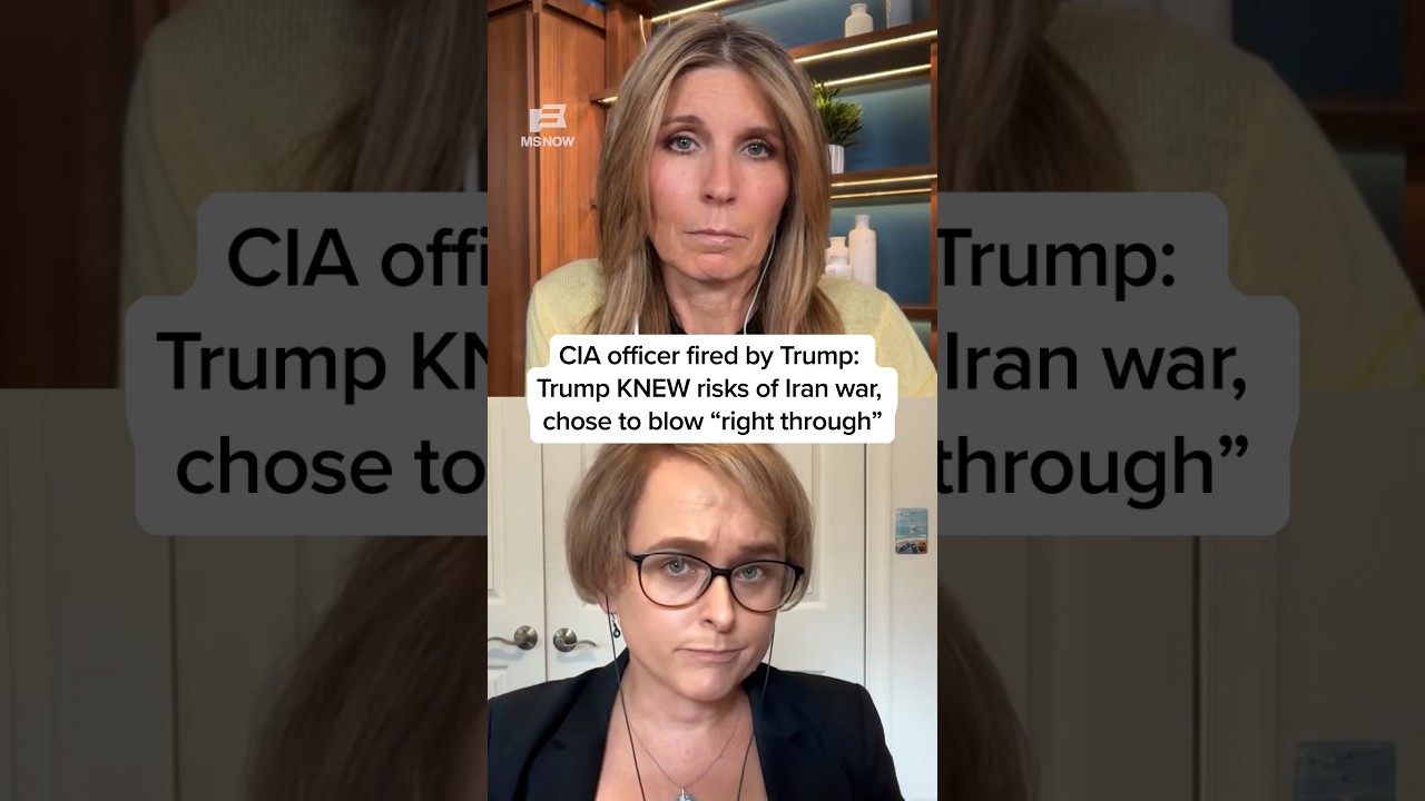 CIA officer fired by Trump: Trump KNEW risks of Iran war, chose to blow 'right through'