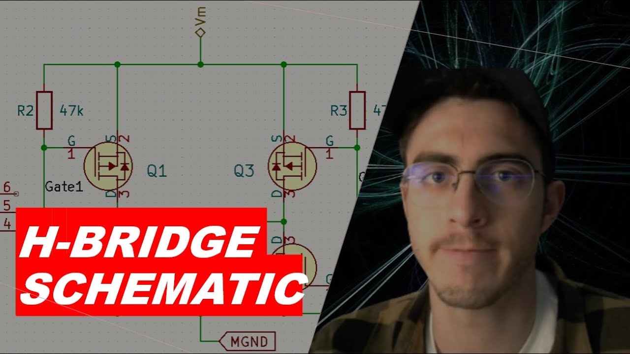 Making an H bridge Schematic in KiCad