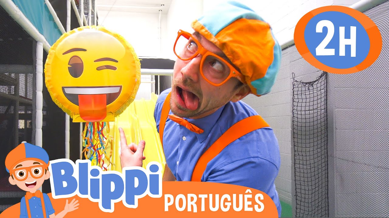 Blippi Visita um Parque Coberto! | 2 HORAS DO BLIPPI! | Vídeos Educativos em Português