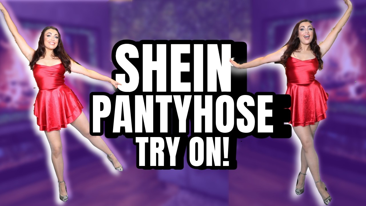 Примеряю колготки Shein SHIMMER.