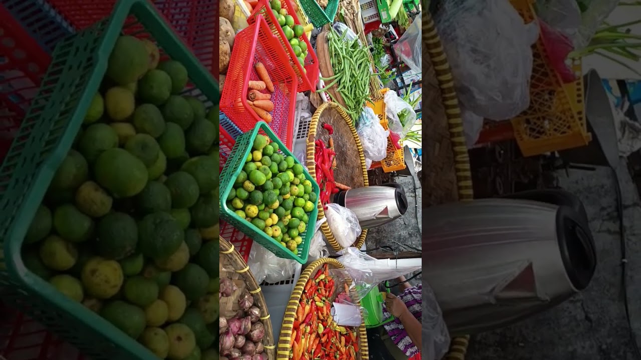 Pasar Kumbasari Badung habis hujan sore
