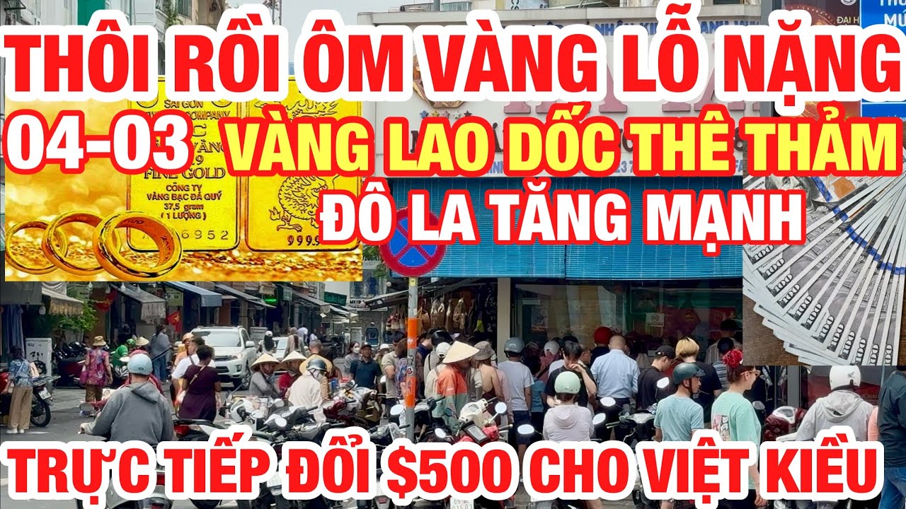 THÔI RỒI ! ÔM VÀNG LỖ NẶNG NHÀ ĐẦU TƯ KHÓC THÉT I GIÁ VÀNG LAO DỐC THÊ THẢM I USD,EURO,CAD,AUD,CHF..