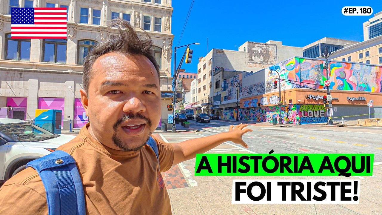 ANDANDO POR UM GUETO AMERICANO EM ATLANTA 🇺🇸 #ep180 