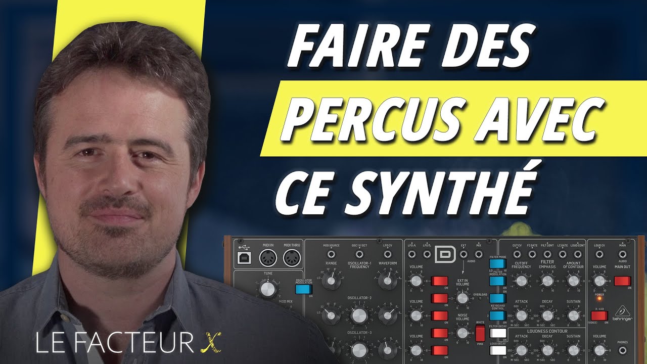 Ma méthode pour faire des percus avec un minimoog (Model D) ?