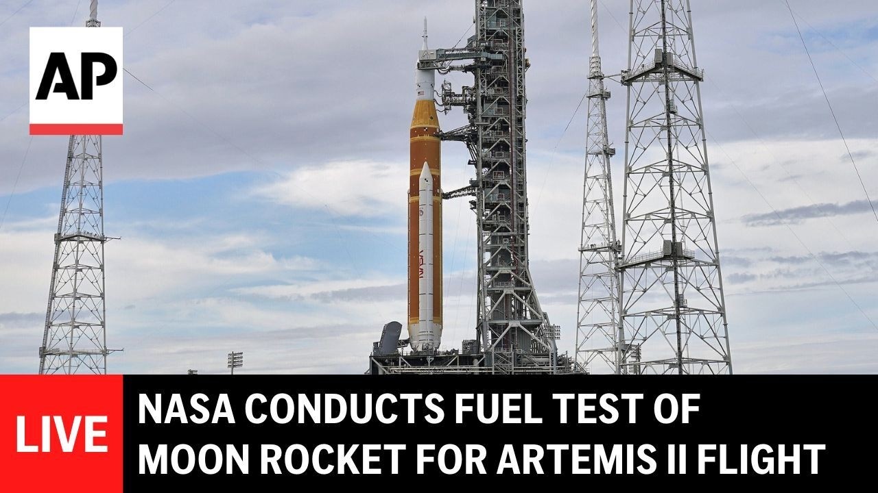 LIVE: NASA conducts moon rocket fueling test in Artemis II wet dress rehearsal
