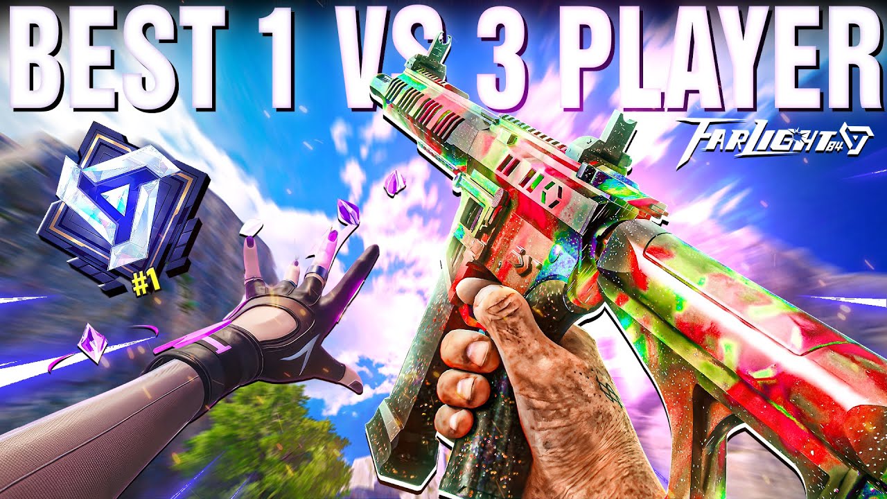 Farlight 84 Лучший игровой процесс 1 против 3 с захватами движения на новой карте... || Новое обн...
