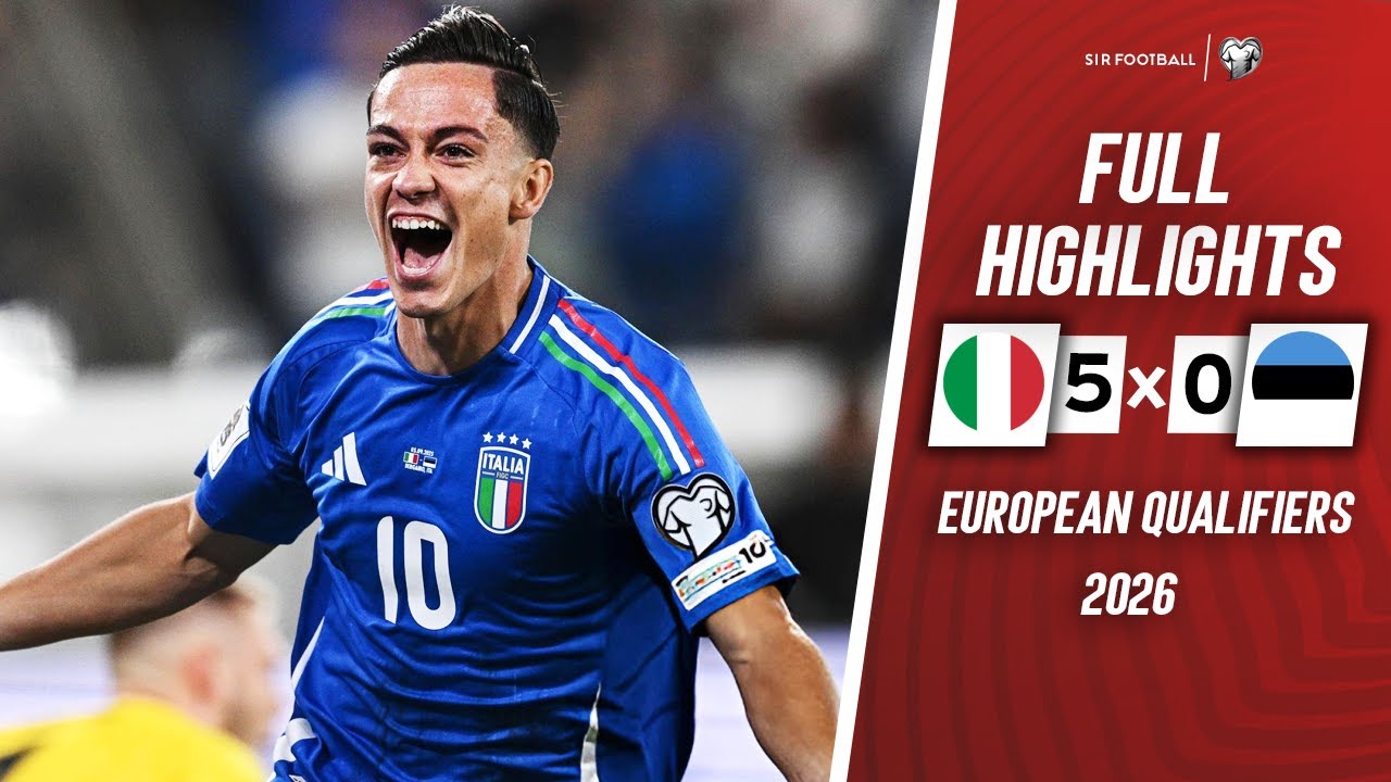 Italy vs Estonia 5-0 - Highlights & Goals - World Cup Qualifiers 2026