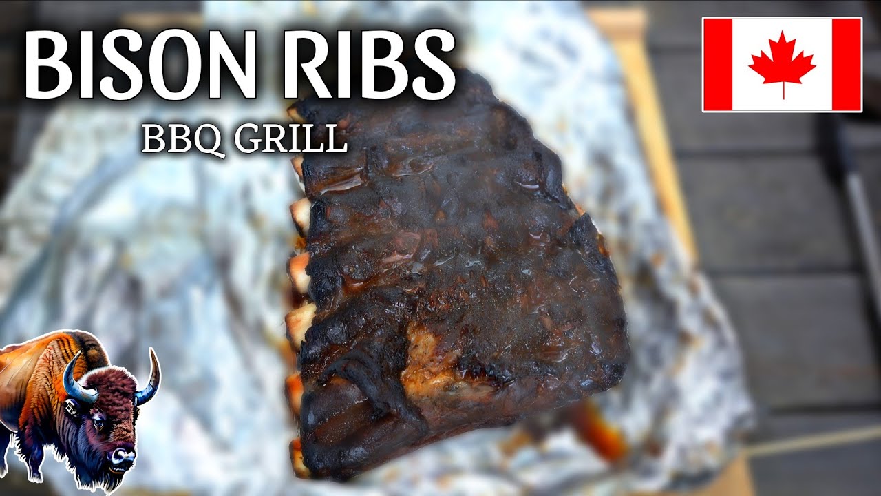 BBQ Ribs 🇨🇦🇺🇲 | Bison Rib aus Kanada | smokin and grillin #bbq #grill #e4y #food