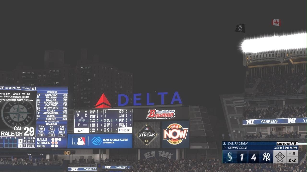 MLB The Show 25 Mariners VS Yankees - 3/4/2026 7:28 PM