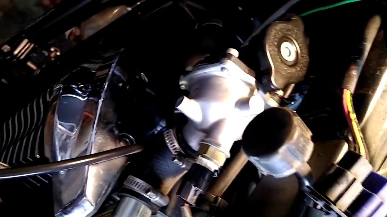 Vulcan 900 gas tank removal and Temperature sensor install