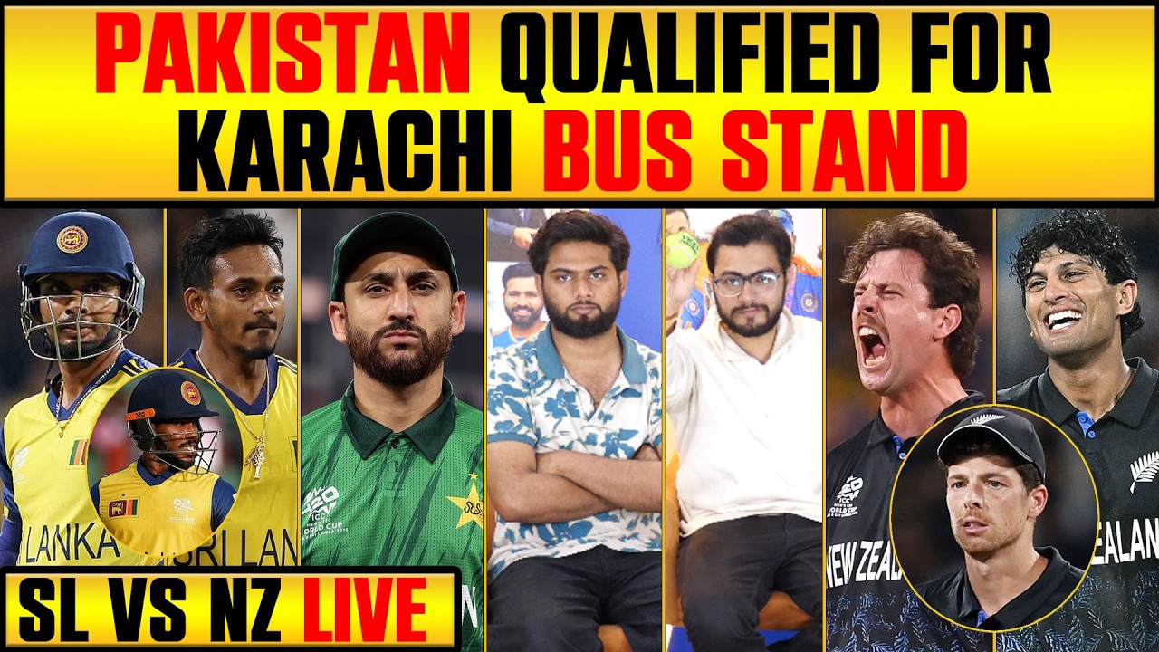 🔴SL VS NZ: PAKISTAN QUALIFIED FOR KARACHI BUS STAND 🤣, SL ALSO KNOCKED OUT #t20worldcup2026 #slvsnz