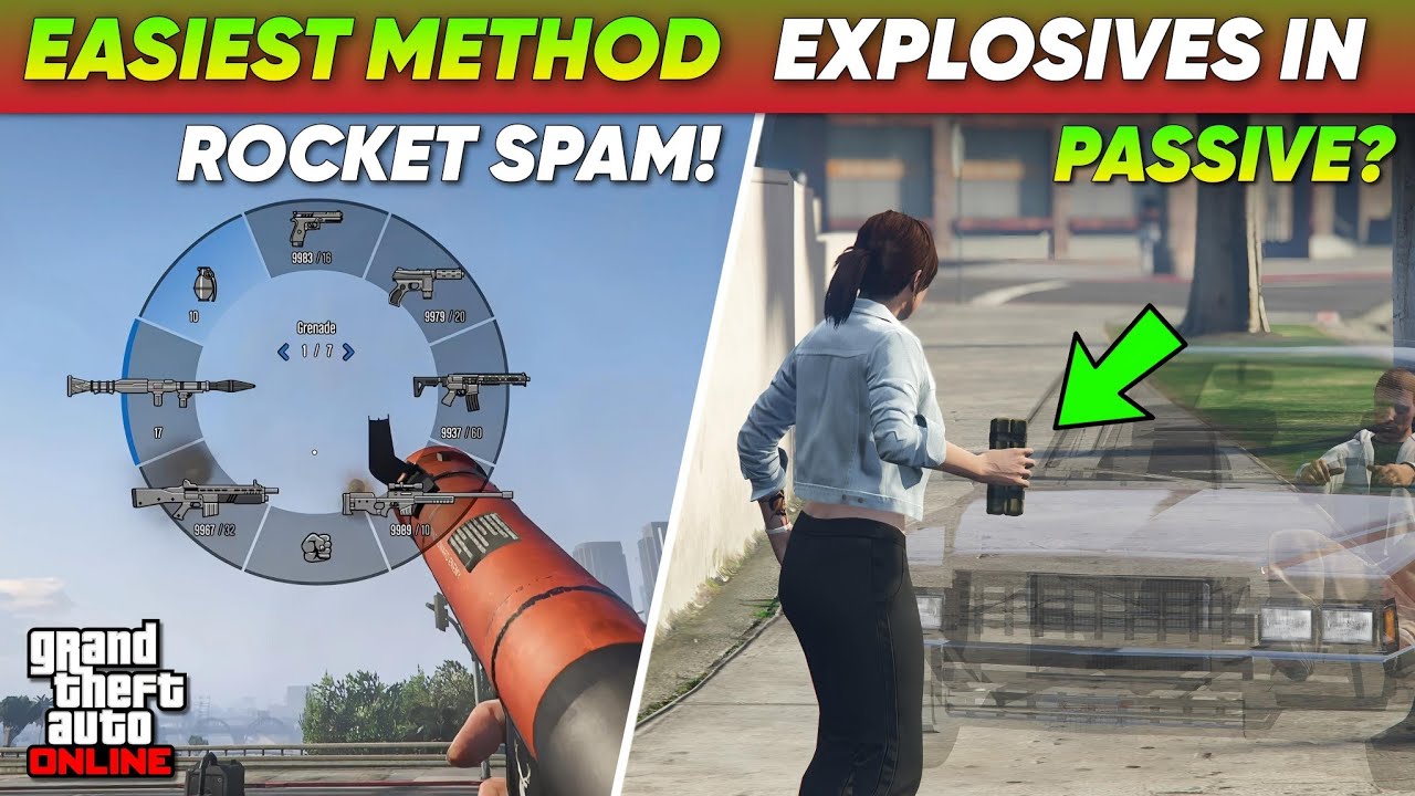 GTA Online: Rocket Spam Glitch Easiest Method 2025 | Explosives in Passive Mode?