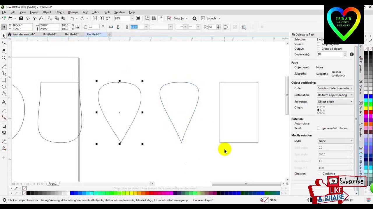 RECTANGLE TOOL SHAPE TOOL Corel Draw