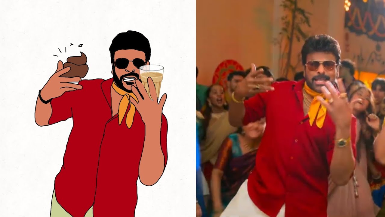 Mega Victory Mass - Drawing meme | Mana Shankara Vara Prasad Garu | Venkatesh | Bheems 