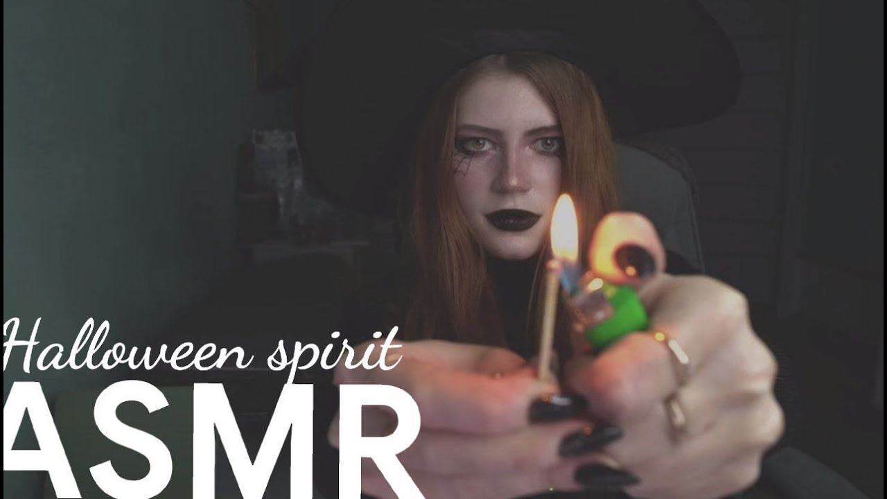 ASMR ВЕДЬМИН ШАБАШ свечи/макияж/тыквы/зелье