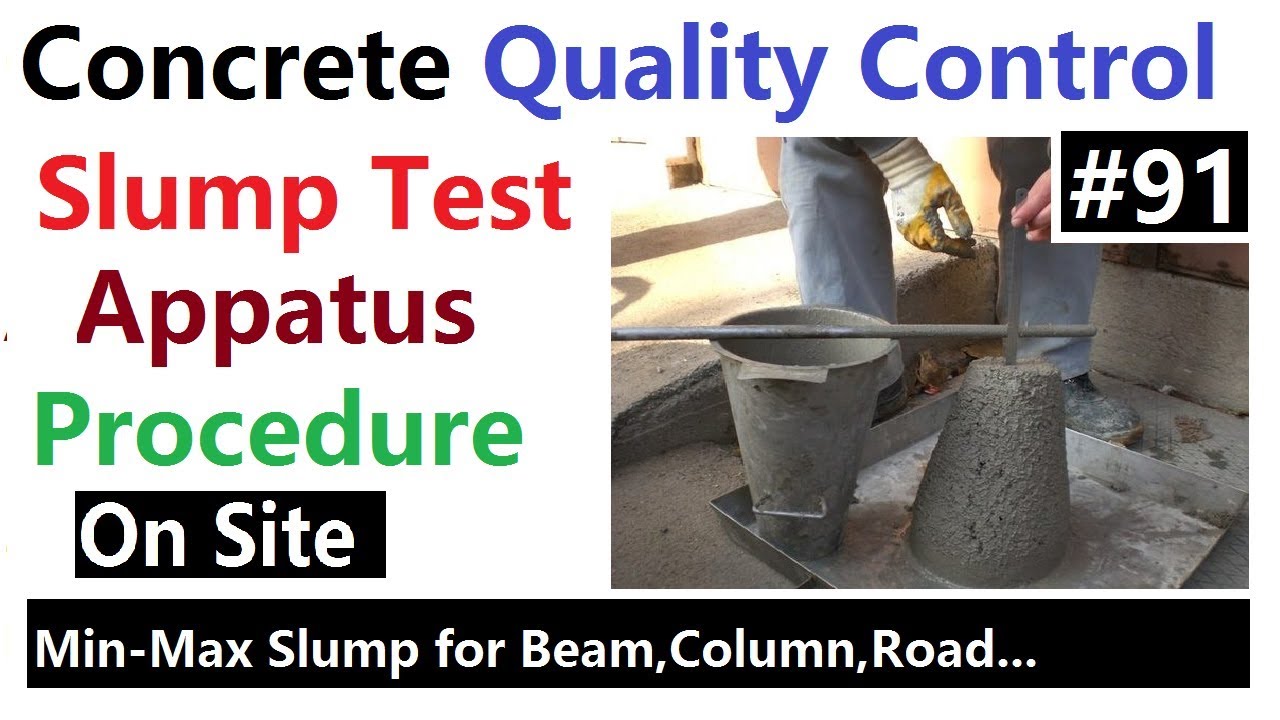Slump Test of concrete to check the work-ability of concrete in Urdu/Hindi