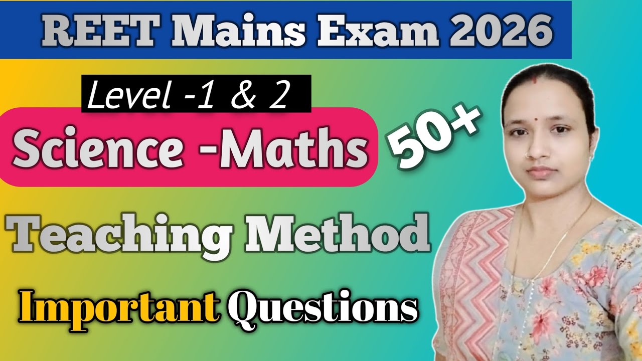REET Mains Science -Maths Teaching Method | 3rd grade maths| REET Mains 2026