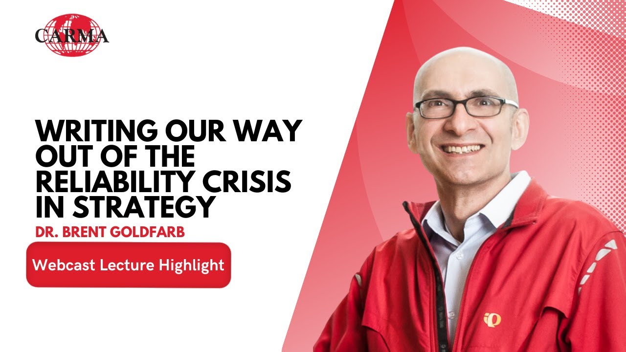 Webcast Lecture Highlight - Writing Our Way Out of the Reliability Crisis with Dr. Brent Goldfarb