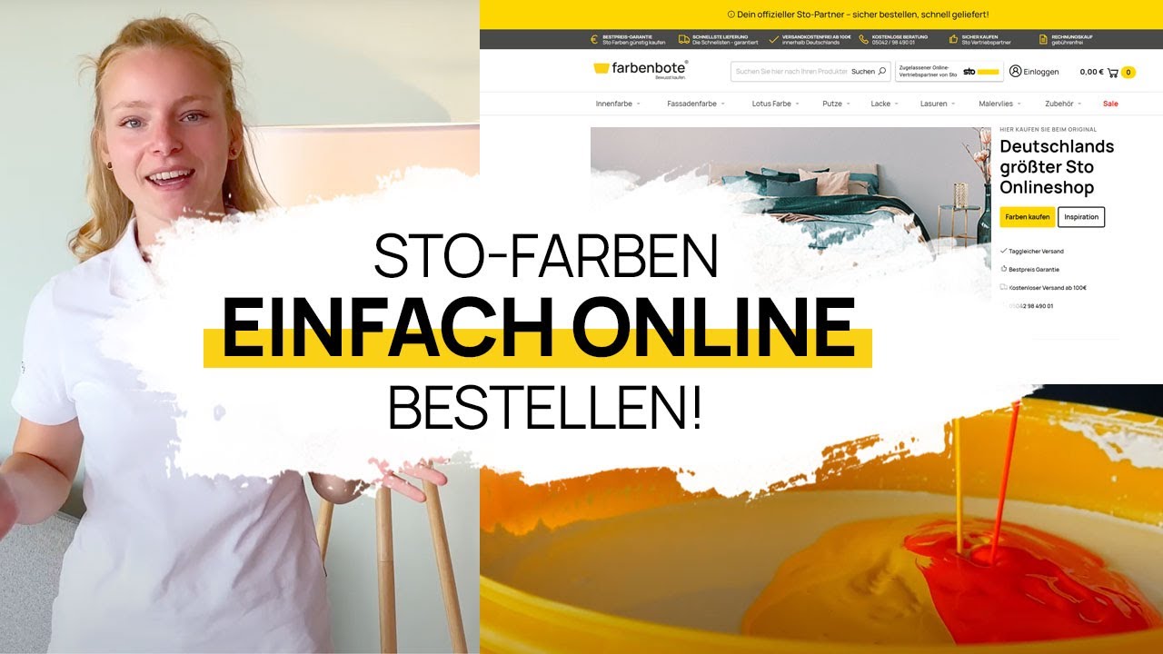 Sto Farben einfach online kaufen - Farbenbote der Sto Onlineshop