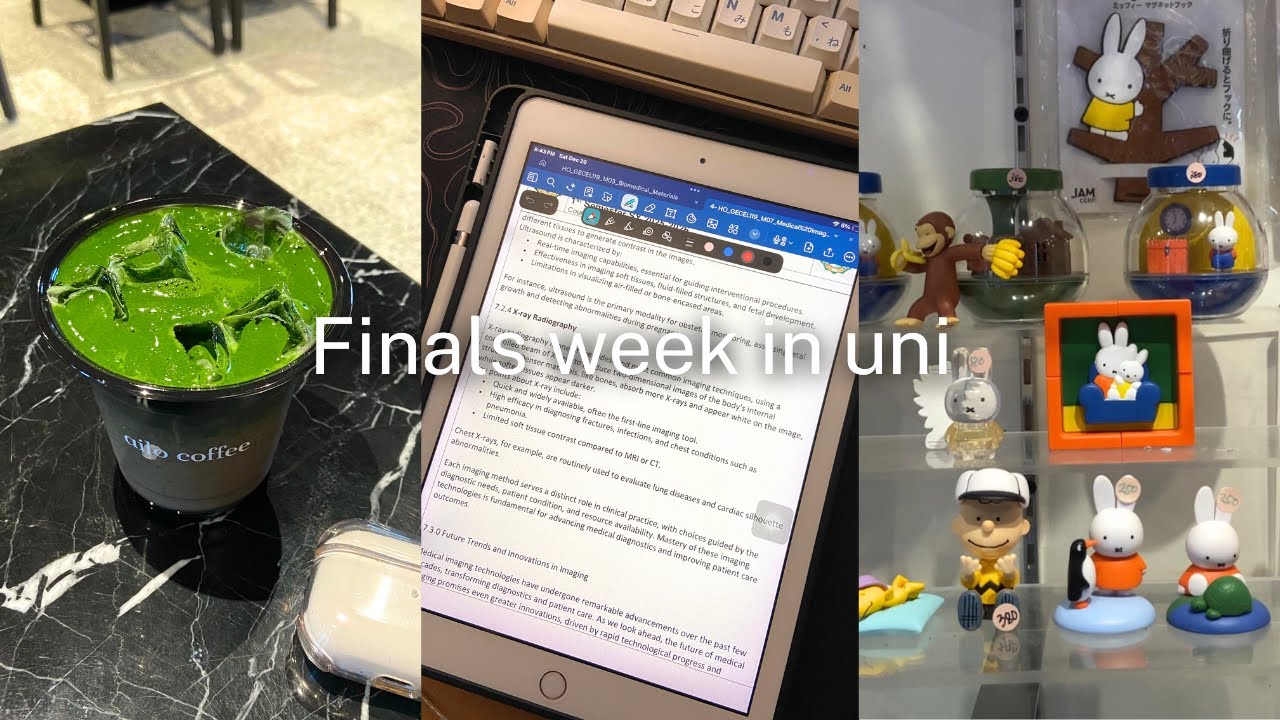Study vlog | productive sessions, cafe finds, winter break | 视频博客