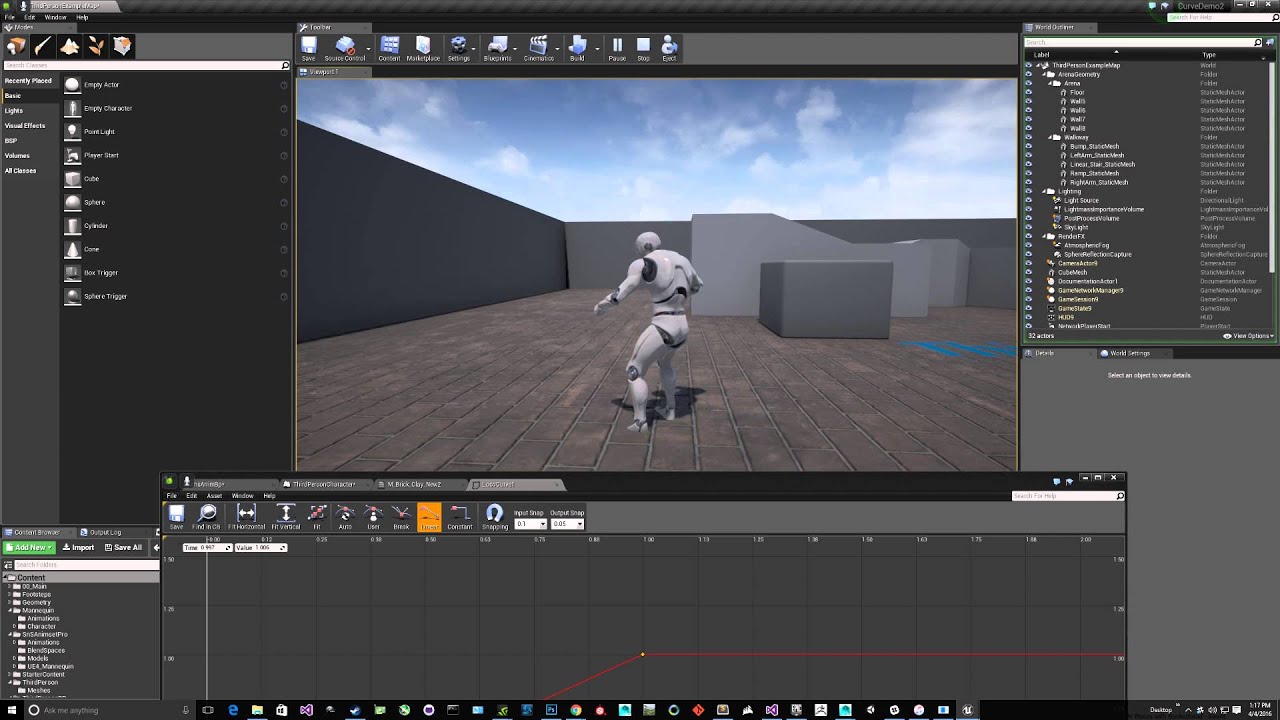 Using Curves In UE4