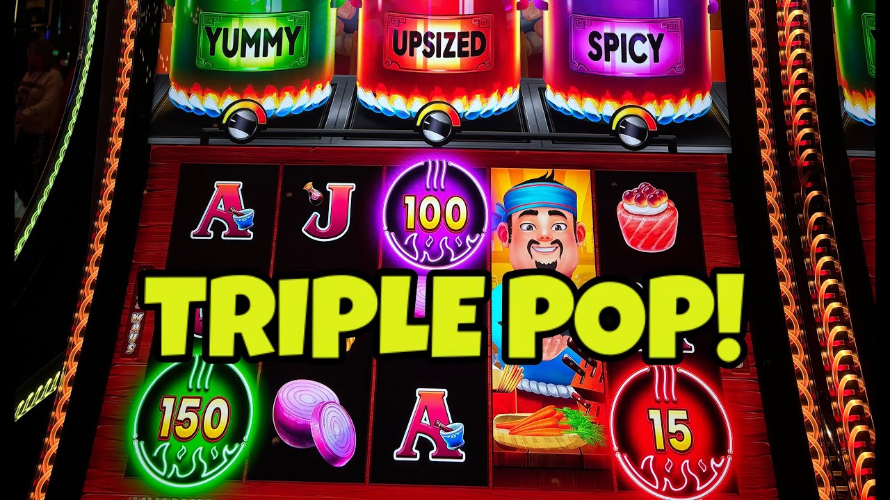 Got the MEGA FEATURE in the high limit room on Bit Hot Flaming Pots!