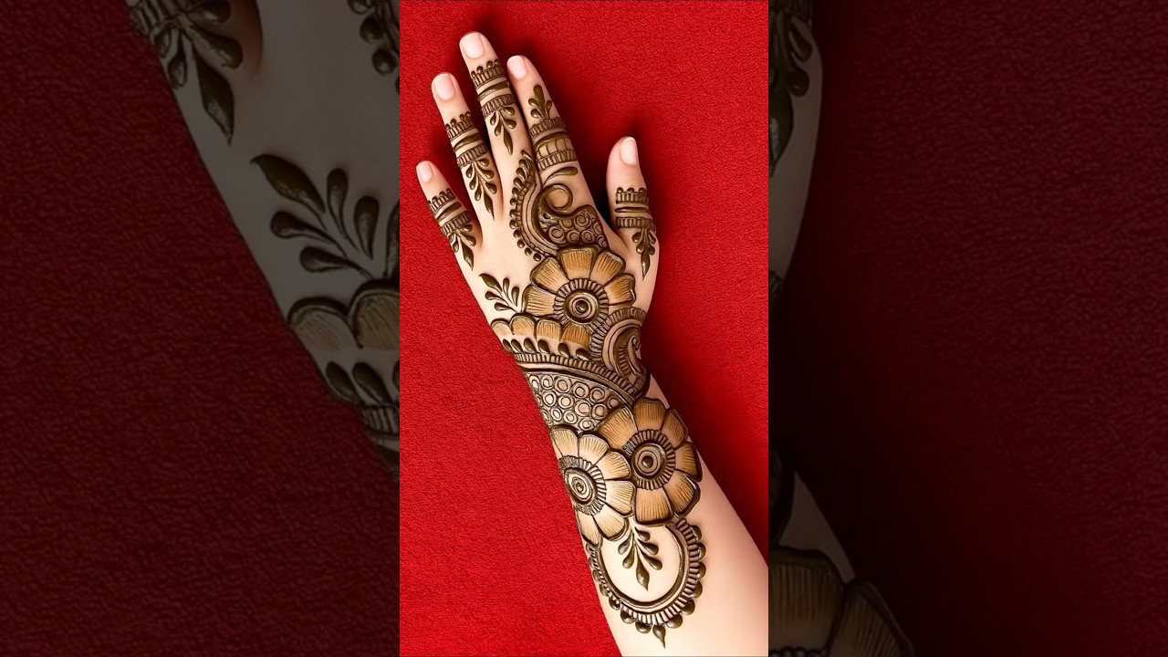 new stylish back hand mehndi design | mehndi design | easy mehndi design | cone design | best mehndi