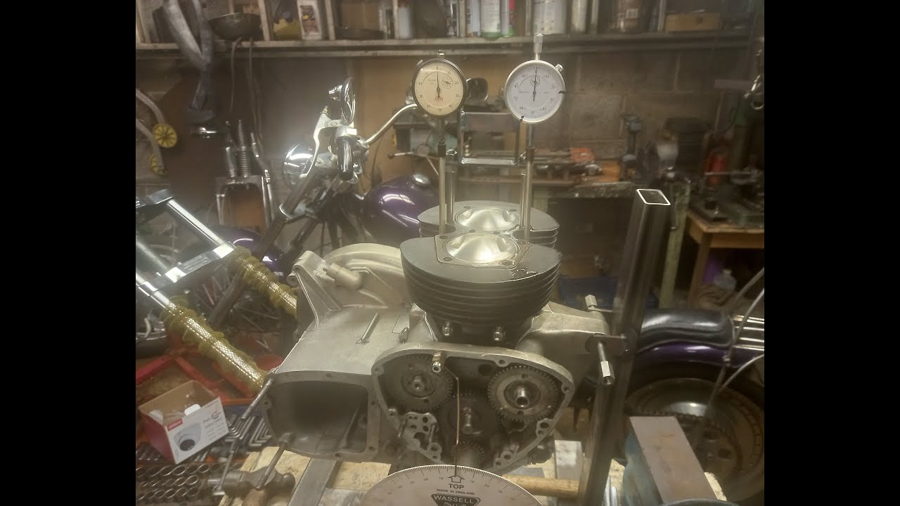 Triumph T120 T140 Bonneville Dial gauge bracket to set Cam timing & find peak lift.