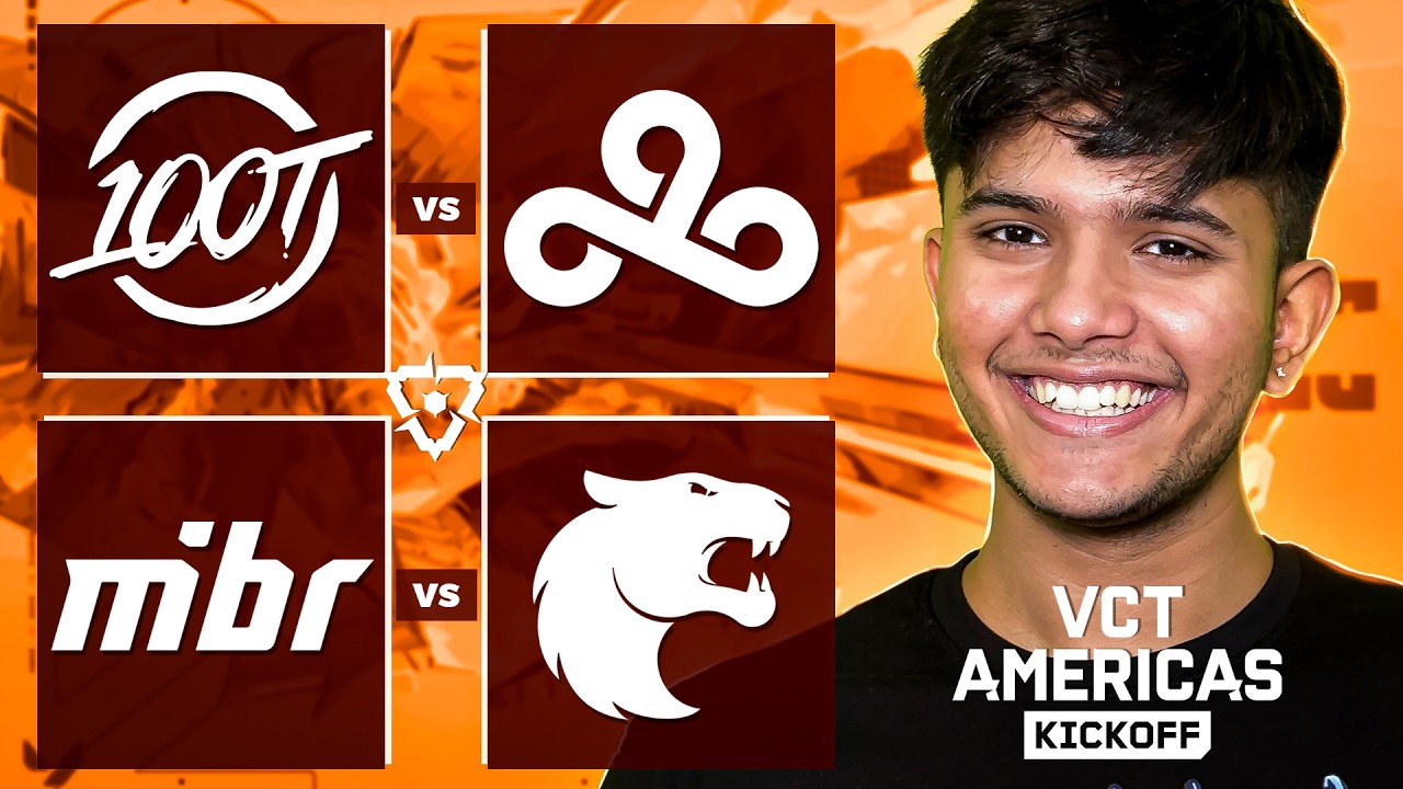 🔴 100T VS C9 | MIBR VS FURIA | VCT AMERICAS KICKOFF #VCTWatchParty