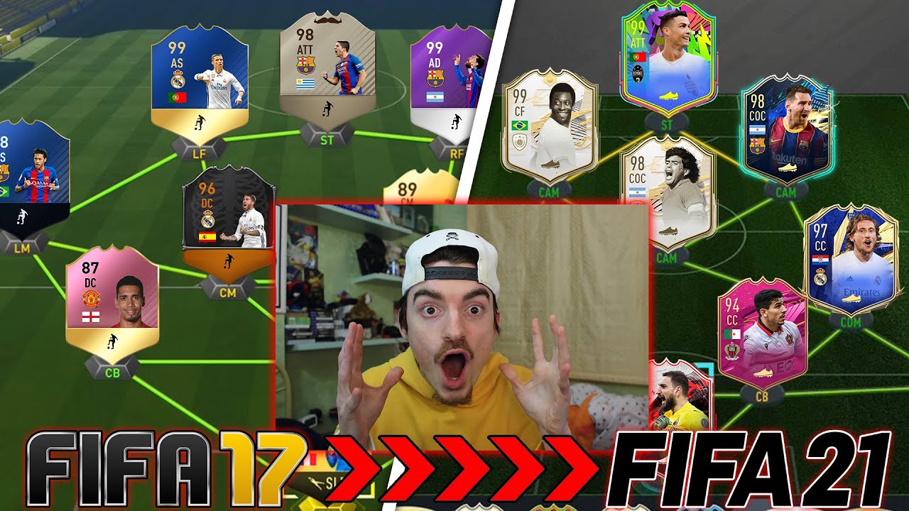 FACCIO UN DRAFT DA FIFA 17 fino FIFA 21 !!!