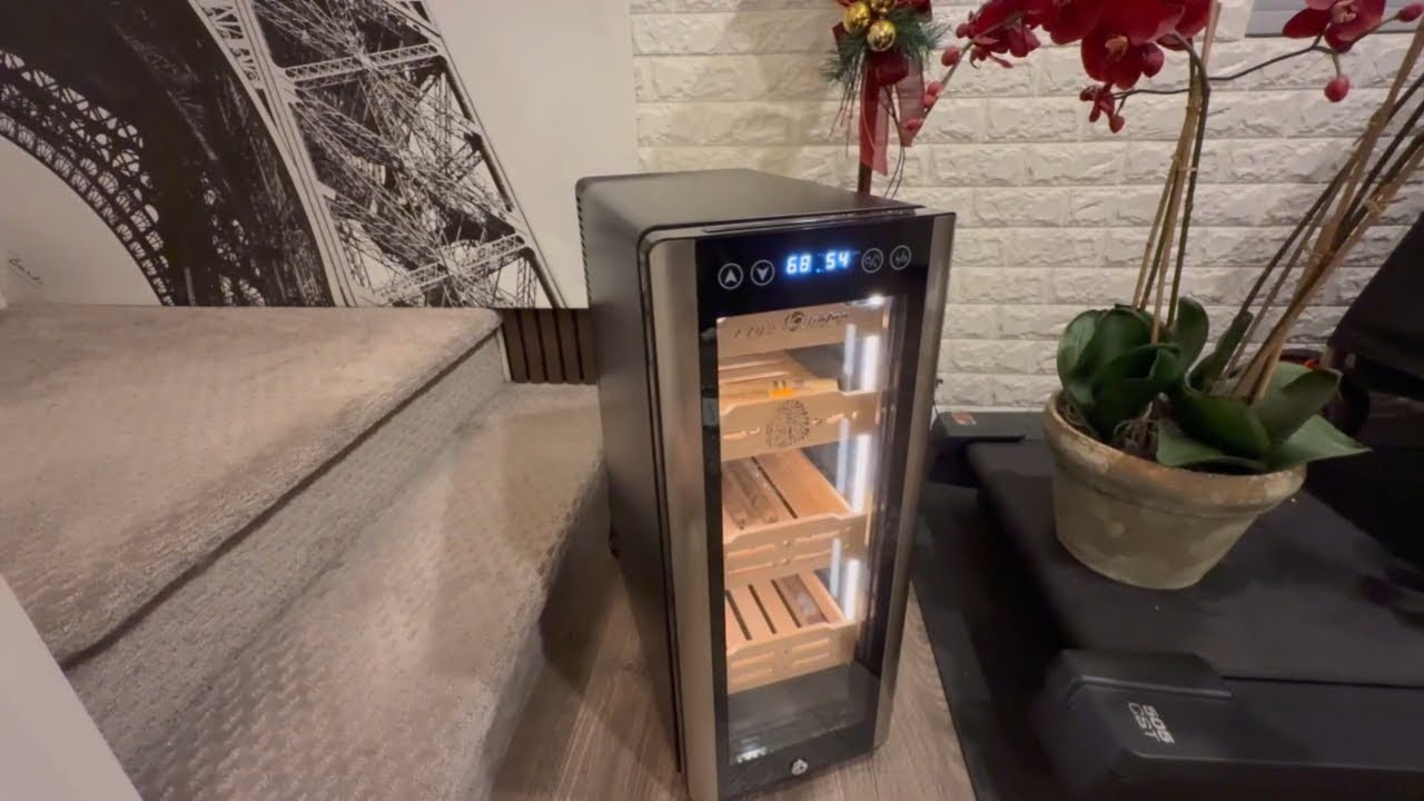 Review | LIHTUN 35L Electric Cigar Humidor & Wine Cooler  #xifeicigaraccessory #xifei