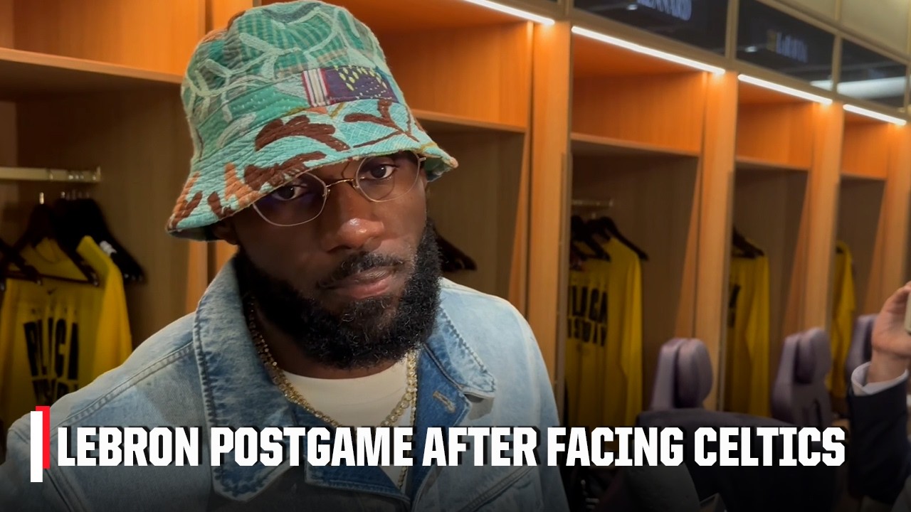 LeBron James talks Lakers’ loss to Celtics, relationship with Jaylen Brown | NBA on ESPN