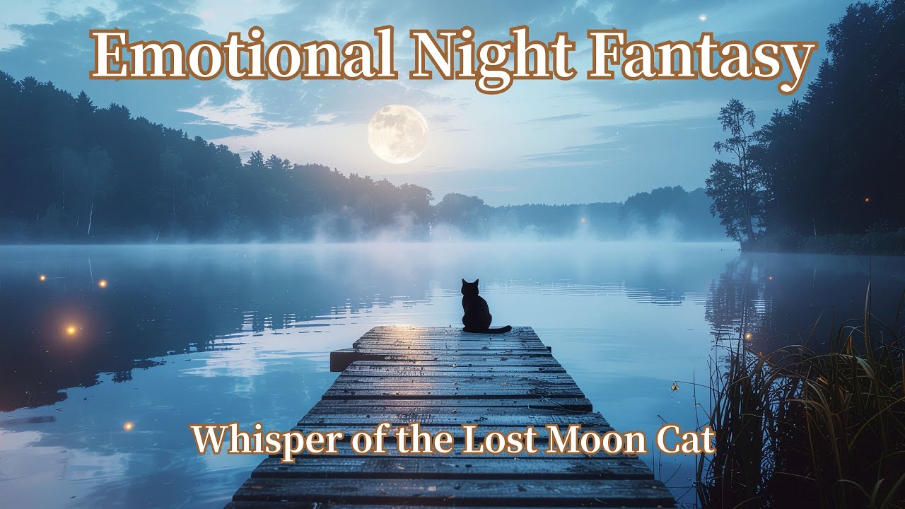 Emotional Night Fantasy – Whisper of the Lost Moon Cat