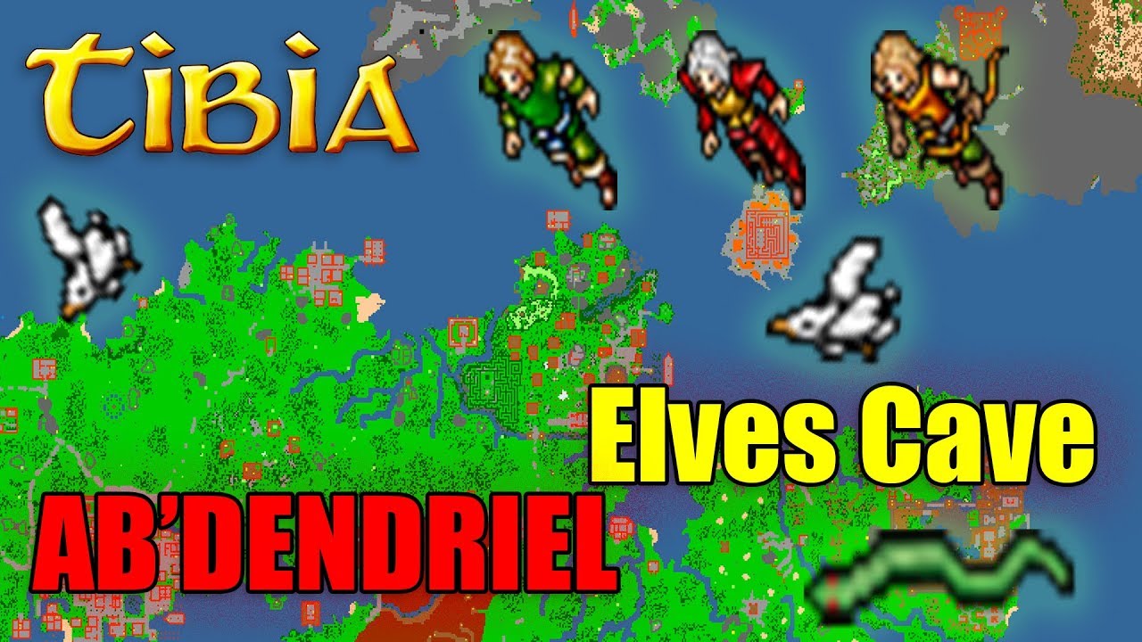 Ab'Dendriel Elves Cave - ZAPOMNIANE MIEJSCE - Tibia - Miejsce Polowań - PORADNIK