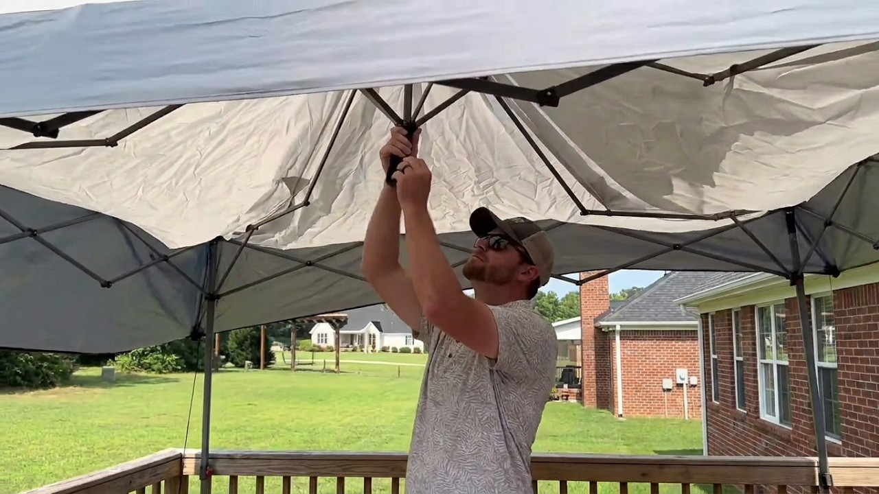 CORE 13' x 13' Pop-Up Canopy Tent with Wheeled Bag – Instant Shelter for Backyard, Events & Parties