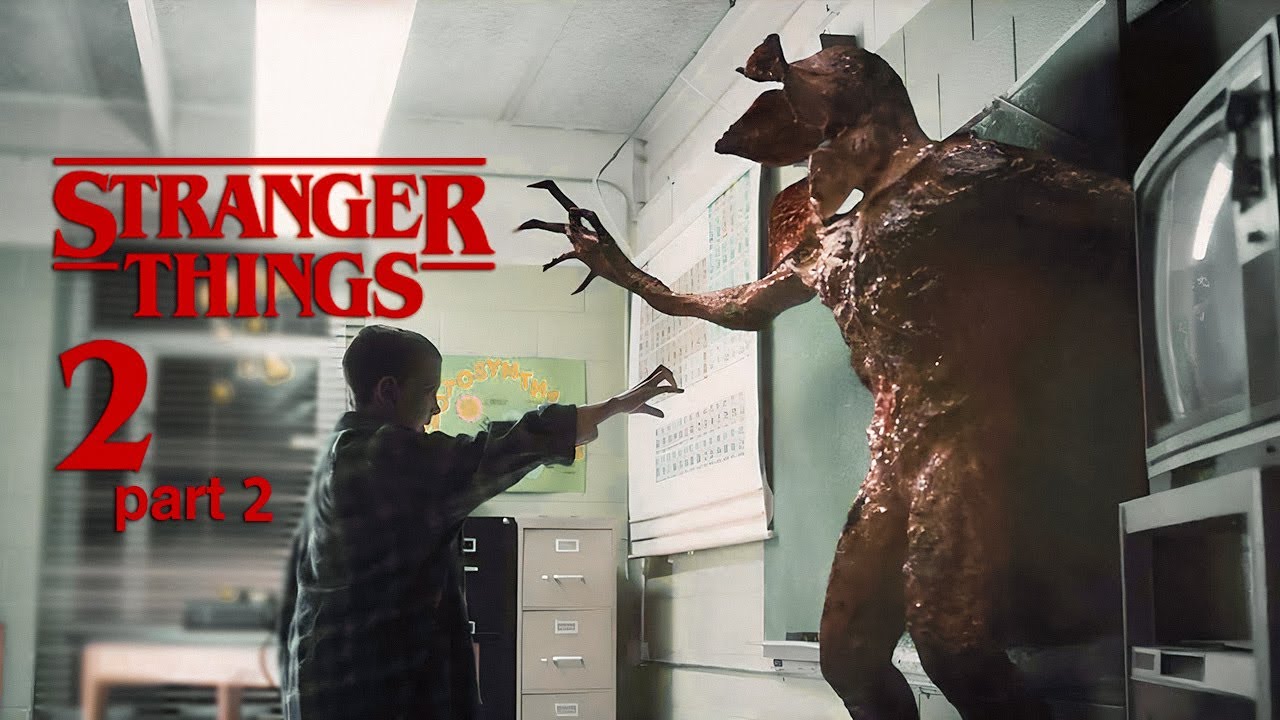 مجموعة اطفال بيحاولوا يقفلوا بوابه بتدخل وحوش | ملخص مسلسل stranger things الموسم الثاني الجزء 2