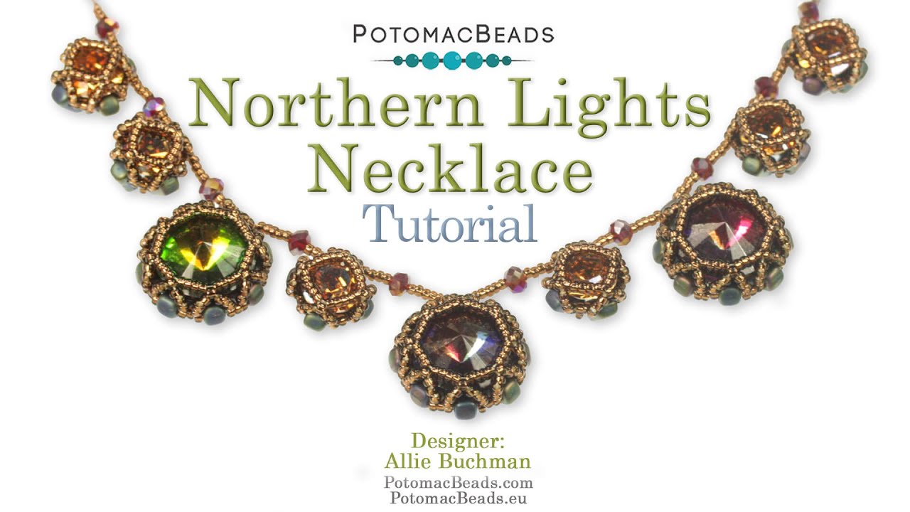 Northern Lights Necklace- DIY Jewelry Making Tutorial by PotomacBeads