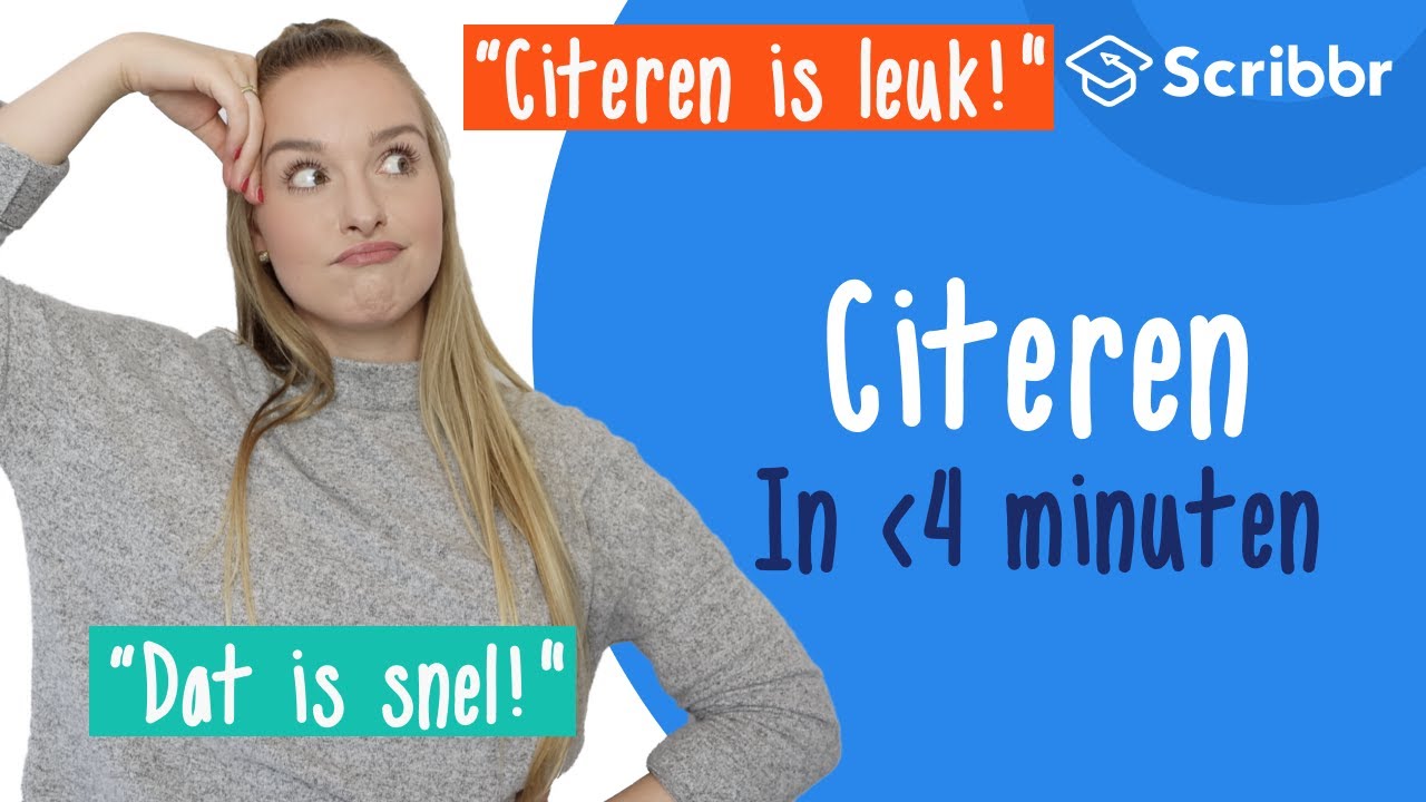 Wat is citeren en hoe werkt het?  | Scribbr 🎓