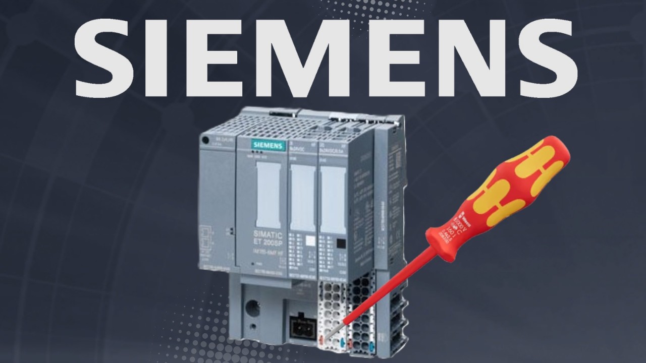 Siemens ET200SP hardware assembly, connection to PLC and TIA configuration
